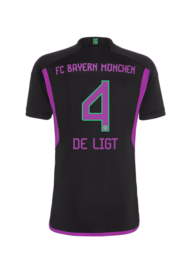 Bayern München kinder trikot away 23-24 – 4 matthijs de ligt Trikots - Exklusive Auswahl