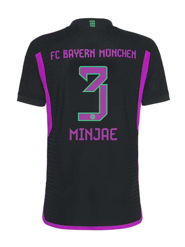 Bayern München herren authentic trikot away 23-24 – 3 minjae kim Trikots - Exklusive Auswahl
