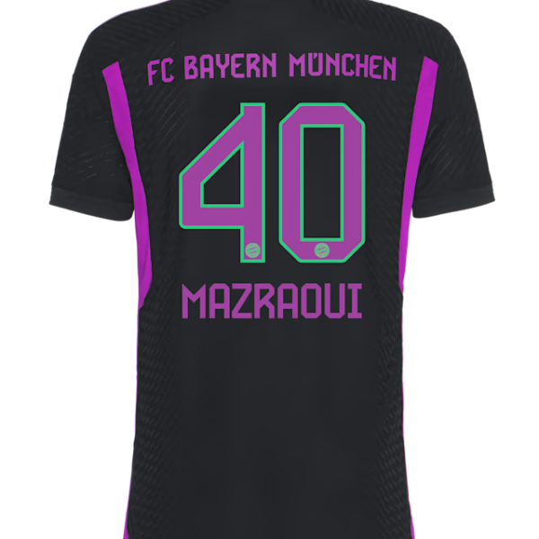 Bayern München herren authentic trikot away 23-24 – 40 noussair mazraoui Trikots - Exklusive Auswahl