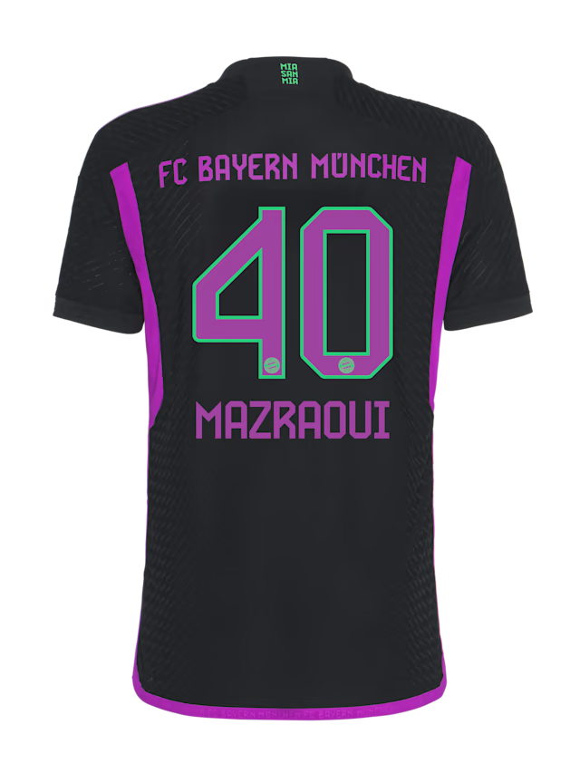 Bayern München herren authentic trikot away 23-24 – 40 noussair mazraoui Trikots - Exklusive Auswahl