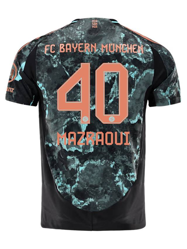 Bayern München herren authentic trikot away 24-25 – 40 noussair mazraoui Trikots - Exklusive Auswahl