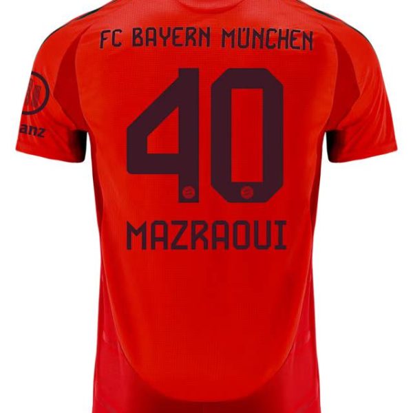 Bayern München herren authentic trikot home 24-25 – 40 noussair mazraoui Trikots - Exklusive Auswahl