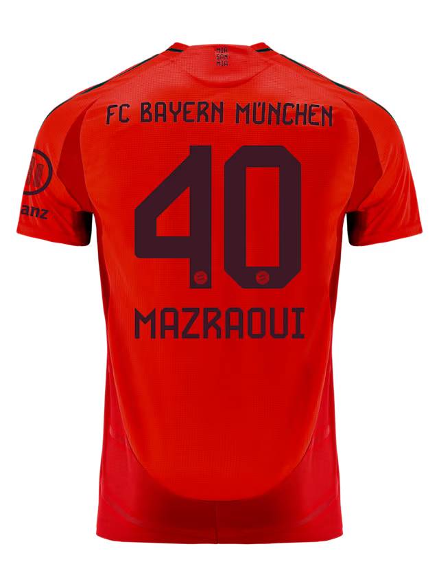 Bayern München herren authentic trikot home 24-25 – 40 noussair mazraoui Trikots - Exklusive Auswahl