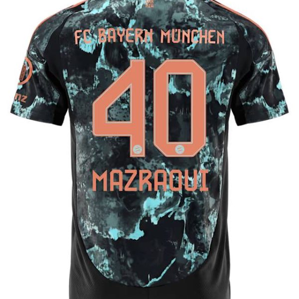 Bayern München herren trikot away 24-25 – 40 noussair mazraoui Trikots - Exklusive Auswahl