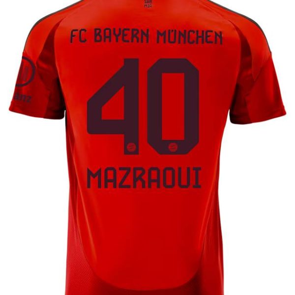 Bayern München herren trikot home 24-25 – 40 noussair mazraoui Trikots - Exklusive Auswahl