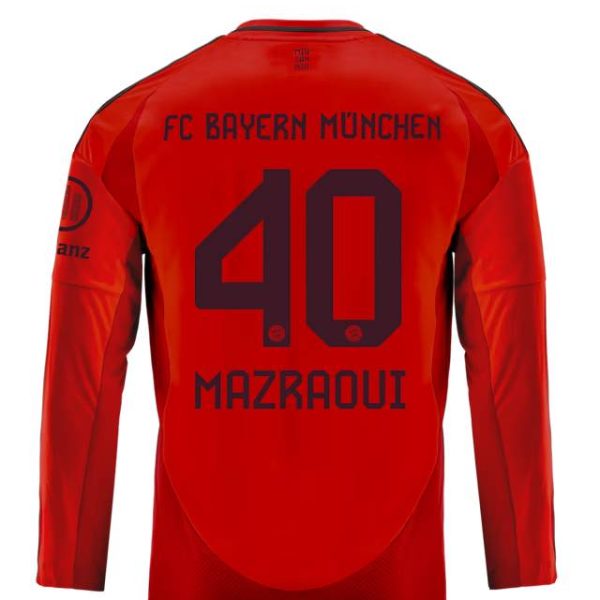 Bayern München kinder langarm trikot home 24-25 – 40 noussair mazraoui Trikots - Exklusive Auswahl