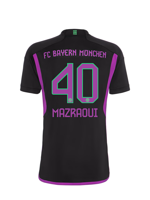 Bayern München kinder trikot away 23-24 – 40 noussair mazraoui Trikots - Exklusive Auswahl