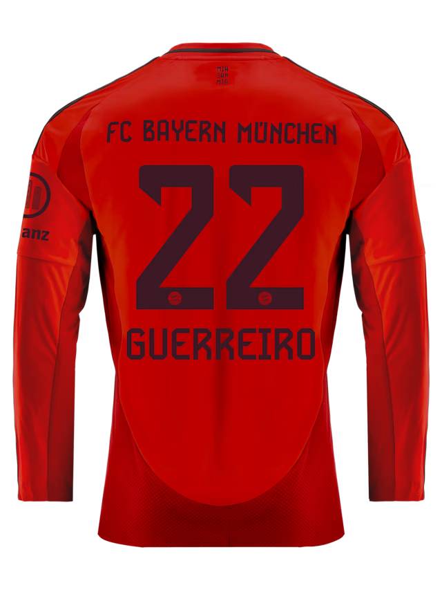 Bayern München herren langarm trikot home 24-25 – 22 raphaël guerreiro Trikots - Exklusive Auswahl
