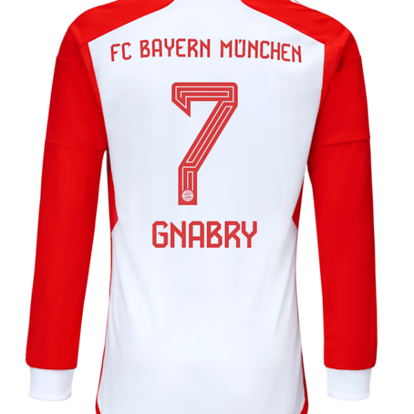 Bayern München herren langarm trikot home 23-24 – 7 serge gnabry Trikots - Exklusive Auswahl