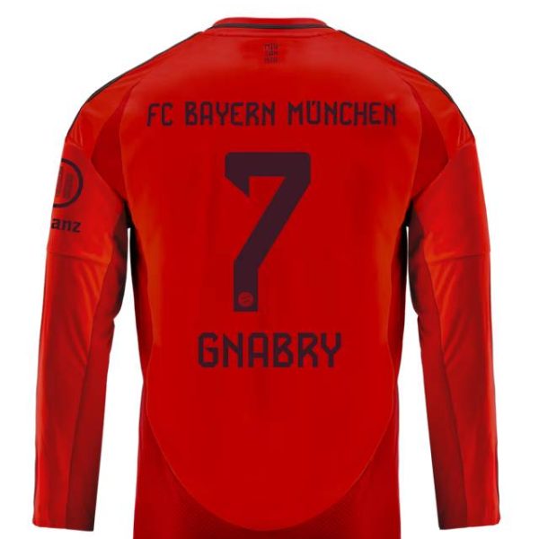 Bayern München kinder langarm trikot home 24-25 – 7 serge gnabry Trikots - Exklusive Auswahl