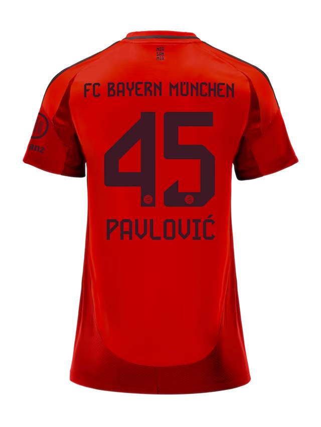 Bayern München damen trikot home 24-25 – 45 aleksandar pavlović Trikots - Exklusive Auswahl