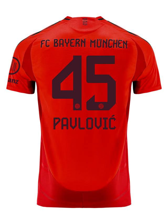 Bayern München herren authentic trikot home 24-25 – 45 aleksandar pavlović Trikots - Exklusive Auswahl