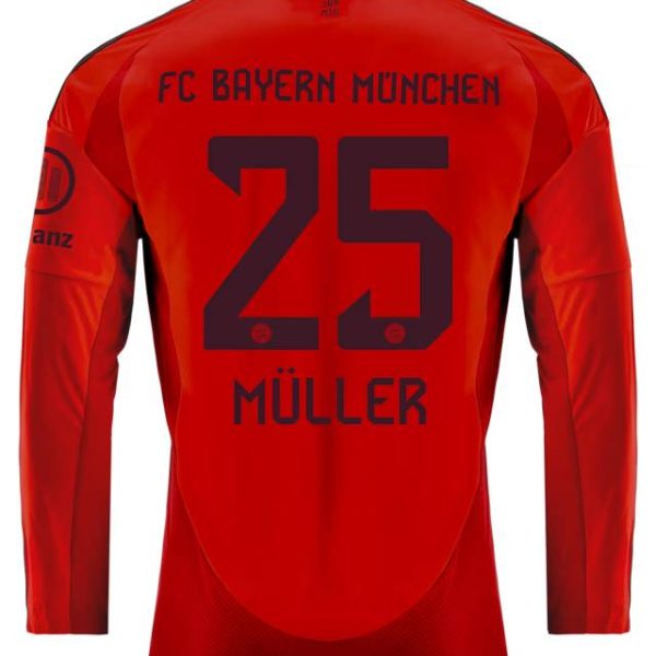 Bayern München herren langarm trikot home 24-25 – 25 thomas müller Trikots - Exklusive Auswahl