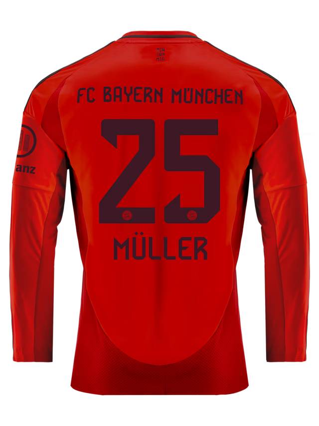 Bayern München herren langarm trikot home 24-25 – 25 thomas müller Trikots - Exklusive Auswahl
