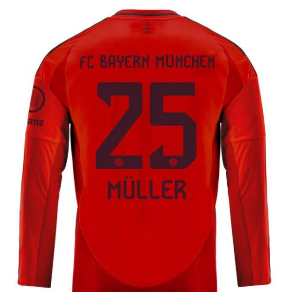Bayern München kinder langarm trikot home 24-25 – 25 thomas müller Trikots - Exklusive Auswahl