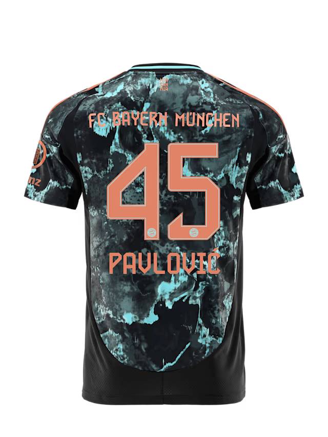 Bayern München kinder trikot away 24-25 – 45 aleksandar pavlović Trikots - Exklusive Auswahl